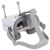 DMKR 008D PRO White  FPV Goggle with 5.8G 40ch Receiver 3.7V/2000mAh Battery 4.3 inch HD LCD 16:9 for Racing Drone Micro BWhoop