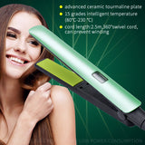 Hair Straightener Lcd Display Professional Hair Straightener and Hair Crimper 2 in 1 Function Flat Iron Straightener Hair Stylin