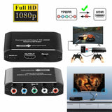 HDMI-compatible 4K 60Hz Video Audio Converter Adapter For DVD PSP Xbox PS2 to HDTV Monitor 5RCA RGB To HDMI-compatible