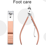 16pcs Nail Clippers Sets High Precision Stainless Steel Nail Cutter Pedicure Kit Nail File Nail Scissors and Clipper SDF