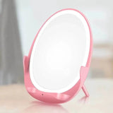 New Wreless Charging Led Makeup Mirror With Light Support Mobile PhoneWireless Charging Dressing Mirror Folding Girl Portable