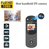 Digital DV Camera Mini Body Car Camera Video Recorder MP3 Player 1080P HD Screen Infrared Night Light Rotating Len for Sports