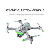 Mini Professional XT5 RC Drone 360 Degrees Obstacle Avoidance 8K FPV WIFI Optical Flow Dron FPV Dual Camera Follow Me Quadcopter
