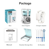 Waterpulse V600 Oral Irrigator 5pcs Tips Dental Water Flosser Electric Cleaner 700ml Oral Hygiene Dental Flosser Water Flossing