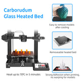 DIY 3D Printer Kit Silent Mainboard Resume Power Failure Printing Carborundum Glass Bed Large Size 3d Printer