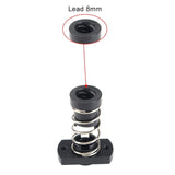 3D Printer T8 POM Anti-Backlash Spring Loaded Nut Elimination2mm / 4mm / 8mm 87HA
