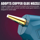 5400MAh DIY Cordless Hot Melt Glue Gun With 20/50/100pc Glue Sticks Copper Nozzle Rechargeable Hot Glue Gun Craft Repair Tool