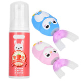 Silicone UShaped Head Smart Children Safe Low Amplitude High Frequency Motor Automatic Sonic Electronic Toothbrush Mousse 60ml