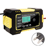 Car Battery Charger Digital LCD Display Full Automatic 12v Car Battery Charger Power Puls Repair Chargers Wet Dry Lead Acid