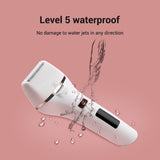 Women 4-in-1 Electric Shaver Set Epilator Hair Removal Device Foot Grinder Set with Battery Status Display A7