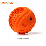 Pet Dog Cat Chew Toy Ball Puppy Teething Toys Interactive Balls Bite Resistant Tooth Cleaning Squeak Toy Vocal Chewing Rubber