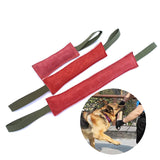 Dog Chewing Toy Cowhide Bite Stick Toy Training Small and Large Dog Toys Puppy Outdoor Interactive Game Pet Supplies Tug Toys