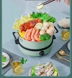 220V Multi Cooker Household Electric Cooking Pot Hot Pot Portable Electric Boiling Pot Electric Wok