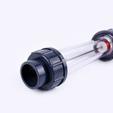 LZS Plastic Flowmeter Tube Water Rotameter Short Tube Liquid Measuring Tool Flow Measuring Instruments WWO66