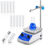 Magnetic Stirrer Hot Plate Mixer SH-2 Lab Stirrers,Max 716 Fahrenheit/380 Celsius Max 2000RPM Heating Stir Plate US Plug