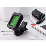 Portable Electric Digital Clip-on Tuner LCD Screen Clip Tuner for Guitar Bass Violin Ukulele