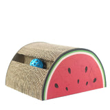 Cat Scratcher Melon-shaped Cat Litter Cat Claw Plate Litter Grinder Corrugated Paper Cat Scratch Basin Cat Toys Cat Supplies