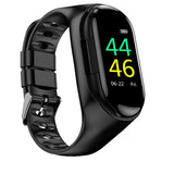 Hot Sale M1 Smart Bracelet Fitness Tracker TWS Blue Tooth Earbuds M1 Smart Band Heart Rate Blood Pressure Monitor TWS Headset