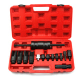 14pcs Diesel Seat Cutter Set Universal Diesel Fuel Injector Oil Nozzle Maintenance Repair Cleaning Special Disassembly Tool