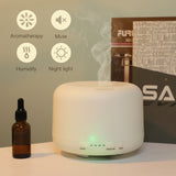 Remote Control Air Humidifier Ultrasonic Silent Aromatherapy Essential Oil Diffuser Fragrance for Home Room 500ML with LED Light
