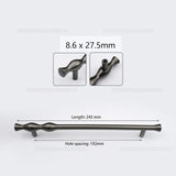 Modern Gold Grey Zinc Alloy Wardrob Dresser Pulls Wine Cabinet Knobs and Handles for Furniture Hardware Accessories