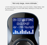 FM Transmitter Bluetooth-compatible Audio Car Mp3 Player Wireless Car FM Modulator Handsfree Car Kit LCD Display  for iPhone X