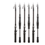 Telescopic Baitcasting Spinning Fishing Rods 1.8m 2.1m 2.4m 2.7 m 3.0m  Carbon Ultra Light Boat Lure Pole Accessory