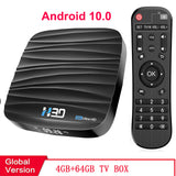 Android TV Box OS 10.0 4GB 32GB 64GB 4K H.265 Media Player 3D Video 2.4G 5GHz Dual Wifi Bluetooth HD Smart TVBox Set Top Box
