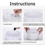 Electric Aroma Diffuser Air Humidifier 500ML/1000ML Mute Ultrasonic Cool Mist Maker Household LED Lamp Essential Oil Diffuser