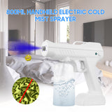 800ml Handheld Electric Cold Mist Sprayer Wireless Blue Light Mist Spraying Machine 3000mAh Rechargeable Fogger Machine