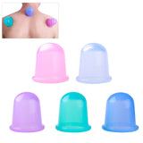 ROSENICE 5pcs Silicone Body Cupping Therapy Pain Relief Tight Muscles Cupping Cup