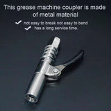 Heavy-Duty Quick Release Grease Machine Coupler Grease High Pressure Nozzle Locking Clamp Grease Nozzle Coupler for M6 M8 M10