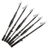 Telescopic Baitcasting Spinning Fishing Rods 1.8m 2.1m 2.4m 2.7 m 3.0m  Carbon Ultra Light Boat Lure Pole Accessory