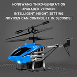 Mini RC Helicopter 2.4G Remote Control Aircraft 3.5CH with Led Light Auto Return Altitude Hold RC Plane Toys for Boys