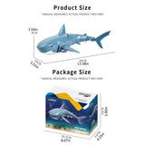Hot 2.4G RC Shark Fish Boat Robot Radio Simulation Waterproof Model Joint Flexible Charging Shark Animal Toys For Adult Children