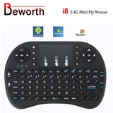 Russian Air Mouse Mini Wireless Keyboard Hebrew Touchpad Keyboards Remote Control for Android TV BOX PC PS3 Gamepad