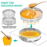 Newest Stainless Steel Honey Filters,Double Sieve Honey Strainer Honey Extractor Beekeeping Equipment Mesh Filter Honey Tools
