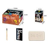 Gemstone Dig Kit Gem Mining Tool Open and Discover 12 Unique Stones Christmas Holiday Birthday Educational Toys Gifts for Kids