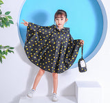 Freesmily Kids Stylish Rain Poncho Waterproof Rain Jacket Coat For Girls Boys