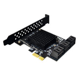 SATA III 6 Gbps Controller Expansion Controller ASM109X/SATA 3.0 Non-Raid Support 6 Ports with 6 SATA Cables