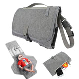 Baby Changing Pad Foldable Diaper Bag Portable Diaper Changing Pad Waterproof Outdoor Travel Mat Stroller Bag Baby Storage Bag