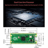 For Raspberry Pi Pico Microcontroller Development Board,Dual-Core ARM Cortex M0+ Processor,133 MHz Operating Frequency