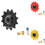 Dropship-MUQZI Bike Ceramic Bearing Jockey Wheel12T Ceramic Pulley Bike Bearing Guide Wheel for MTB Road Bike