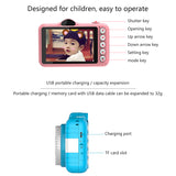 Child Mini Camera Cute Cartoon Camera Toys For Gift 3.5 inch Photo Video Digital Camera 12MP 1080P For Childern Birthday Gifts