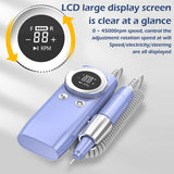 Electric Nail Drill 45000RPM Portable Cordless Nail File Machine For Acrylic Gel Nails Manicure Pedicure Polishing Shape Tools
