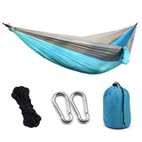 Portable Camping Parachute Hammock Survival Garden Outdoor Furniture Leisure Sleeping Hamaca Travel  Hanging Bed