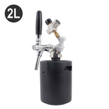 Complete 2L/64OZ Mini Keg System EU Faucet Tailgating Camping Picnic Party Portable Taproom Mini Keg Dispenser Kegerator Kit