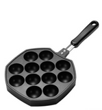 Gas Takoyaki Maker Octopus Balls Grill Pan Non-stick Iron Bread Toast Breakfast Machine Baking Barbecue Oven Mold
