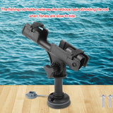 Fishing Rod Pole Holder Rack 360 Adjustable Removable Kayak Boat Support Boat Fishing Tackle Accessories Pole Bracket