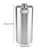 2L/3.6L/5L Homebrewing Stainless Steel Beer Growler Mini Keg Dispenser For Beer Fermenation Keg Secondary Maturity
